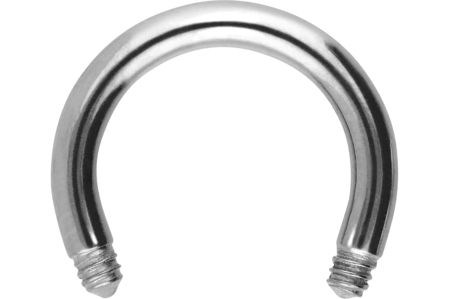 Chirurgenstahl Hufeisenring Piercing ohne Kugeln